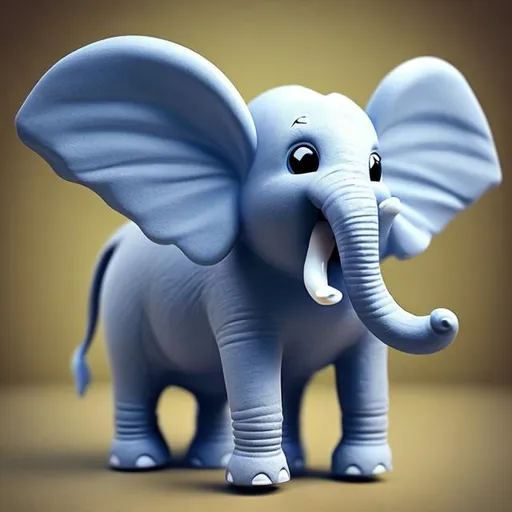 Prompt: Cute elephant with wings 