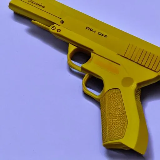Prompt: rifle yellow deagle