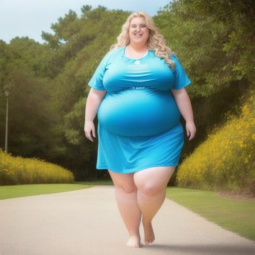 Photo Realistic Full Body Photo Of An Tall Obese Wom 8424