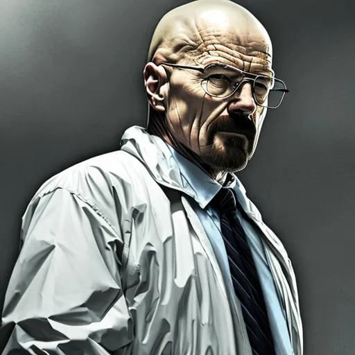 Prompt: Walter White in a suit