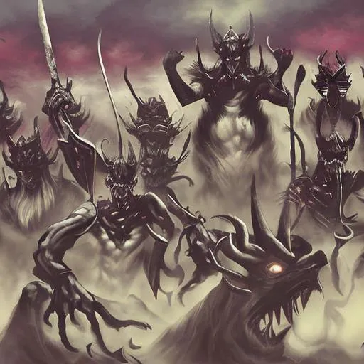 Prompt: Demon army