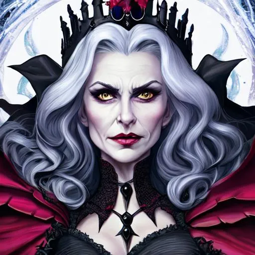 Prompt: The Wicked Queen, closeup
