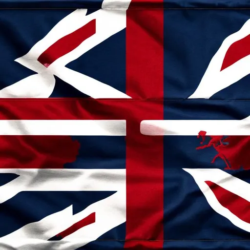 Prompt: British gigachad flag