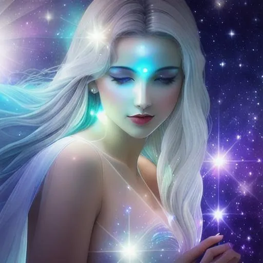 White prism, cosmic,etherial, fairy, goddess of ligh... | OpenArt