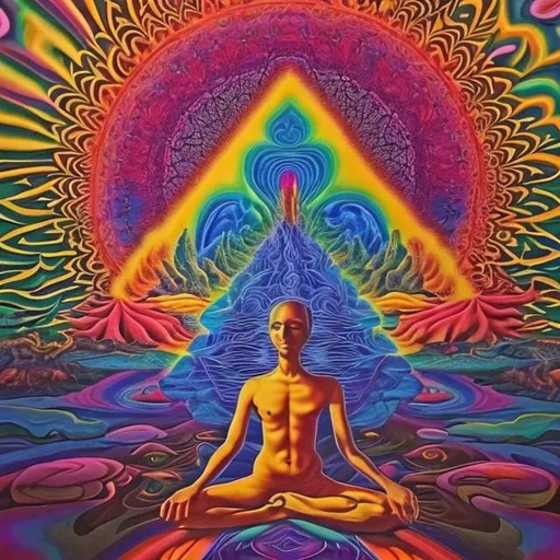 Prompt: a psychedelic journey through emotional enlightenment 