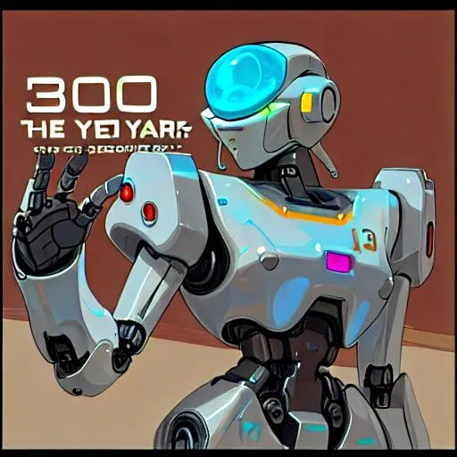 Prompt: a robot in the year 3001