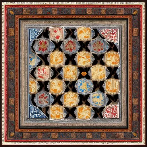 Prompt: Game board iranian