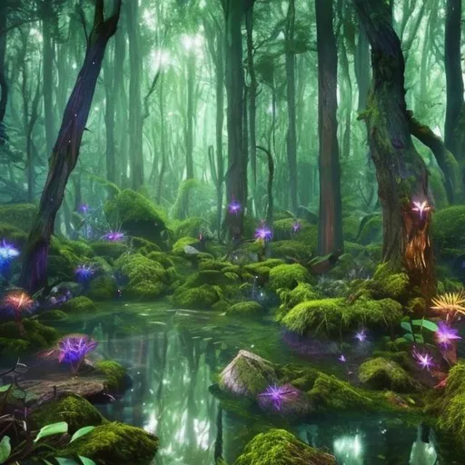 Prompt: forest magical