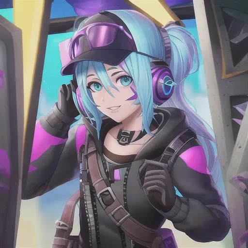 Cute anime character in Fortnite style, 4k resolution