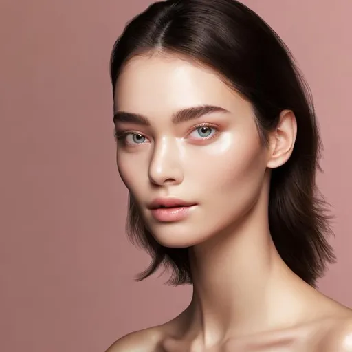 Prompt: Her natural beauty is further accentuated by a subtle touch of makeup that enhances her features without overpowering them. A gentle sweep of mascara adds depth to her lashes, while a hint of blush delicately highlights her cheekbones. She embraces her individuality and radiates confidence