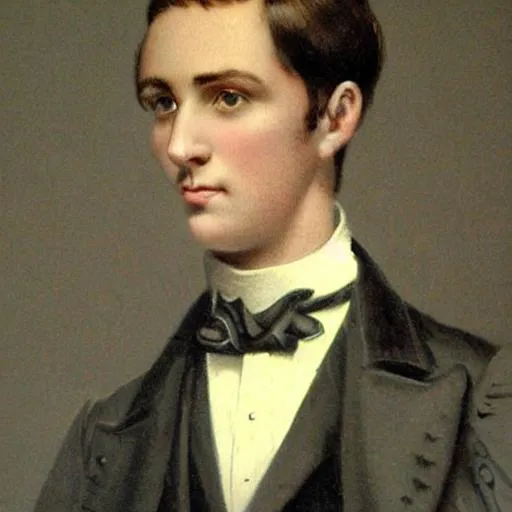 Prompt: Photorealistic portrait of a young Victorian era gentleman high detail