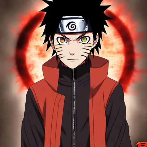 Prompt: Naruto with sharingan 