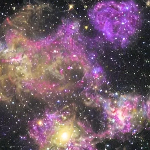 Prompt: cosmic purple nebulae with supernova