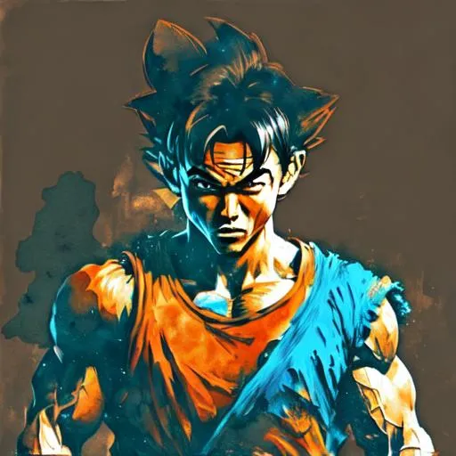 Add Super Sayajin ki silhouette from Dragon Ball. H