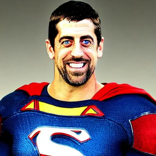 Prompt: aaron rodgers as superman