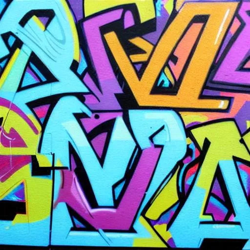 Graffiti on canvas | OpenArt