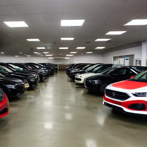 a car dealership backrooms level