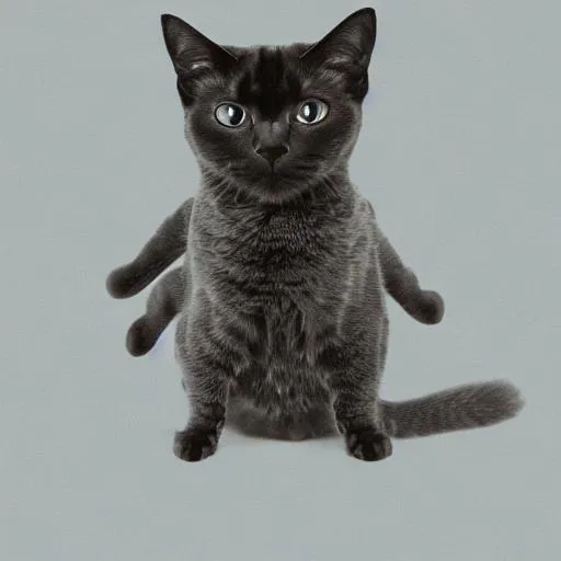 Prompt: a shapeshifter superhero that is in the process of shapeshifting into a cat