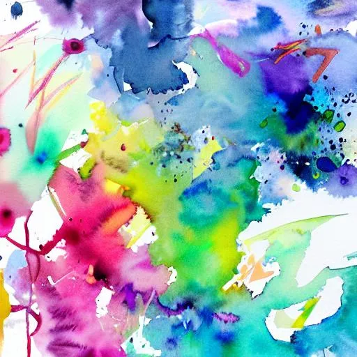 Prompt: Watercolor chaos