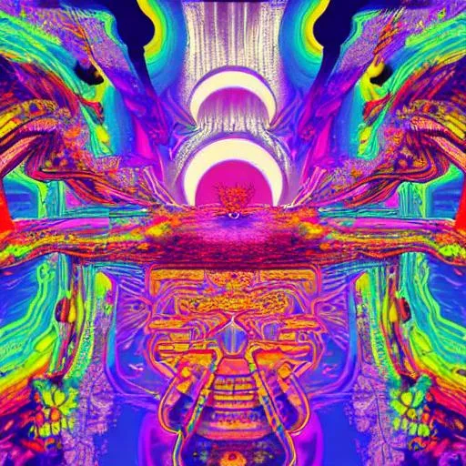 Prompt: album art  acid trip serial