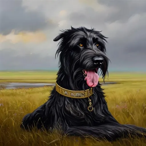 Black sales wolfhound dog