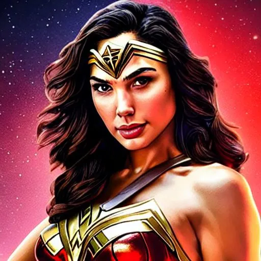 wonder woman with side eye | OpenArt