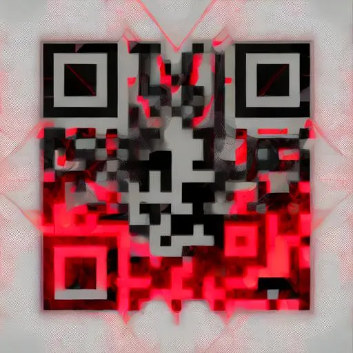 Prompt: Evil Red colored Techno Album Cover