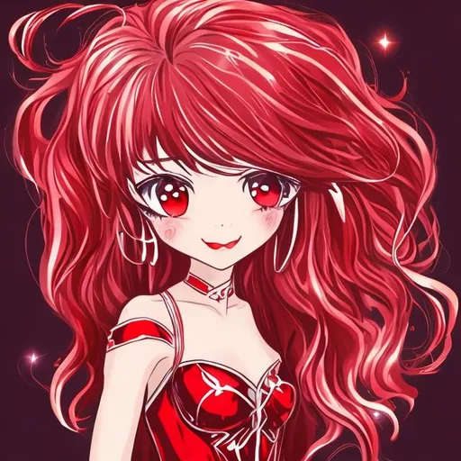 Anime Style Illustration Red Haired Superheroine Stock Vector (Royalty  Free) 2343913859 | Shutterstock