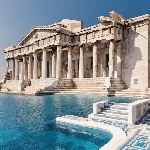 Prompt: Greece realistic palace