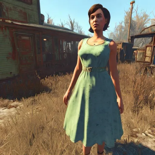 Prompt: Fallout 4 Character In a Sundress