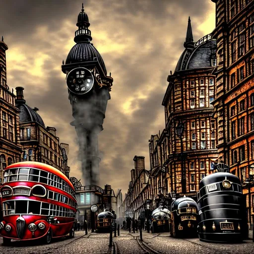 Prompt: steampunk London 4k HDR