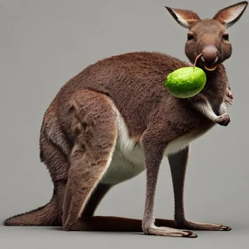 Prompt: kangaroo lime watermelon