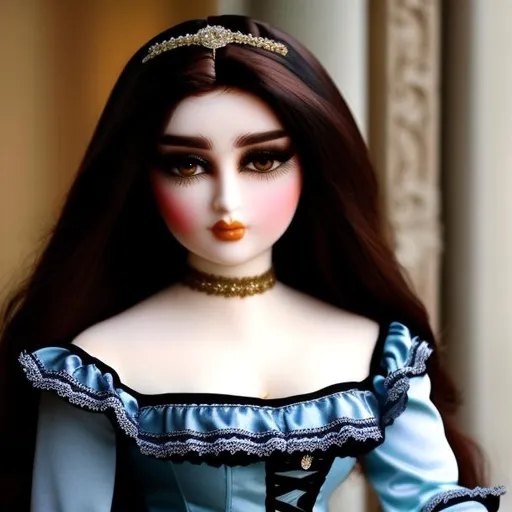 An Iraqi Woman Turned Into A Porcelain Doll Wearing Openart