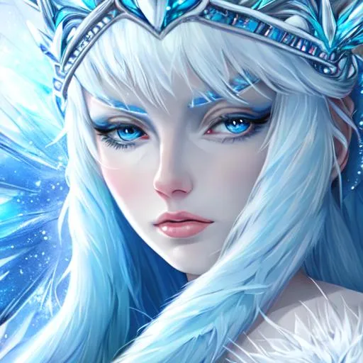 Prompt: The Ice Queen,closeup