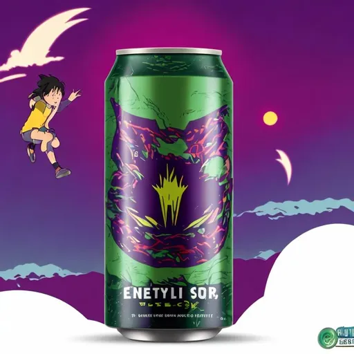 Prompt: energy drink ad style of ghibli 