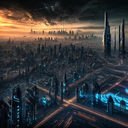 Prompt: futuristic, dystopian, HDR, 8k, City ,Landscape 