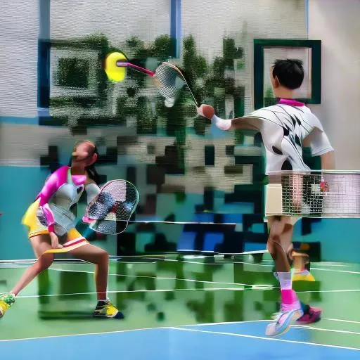 Prompt: BADMINTON

