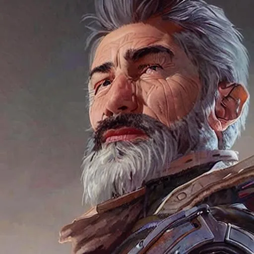 Prompt: realistic portrait of a dnd male of 20 years old, D&D, shorter gray hair, highly detailed, concept art, smooth, art by artgerm and greg rutkowski and alphonse mucha and simon stalenhag, ambient lighting, fantasy, full view, close up to face, highly detailed face, sharp face, simple clothes and hood, skinny 