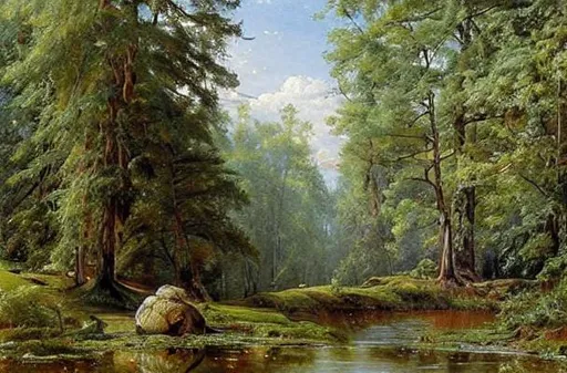 Prompt: beautiful artwork by ivan shishkin, India