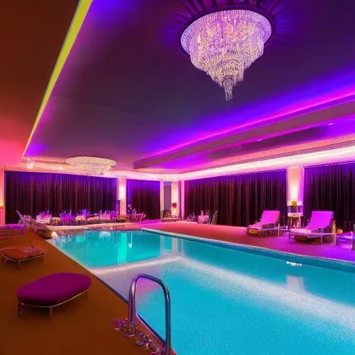 Breathtakingly detailed Image pf a hotel party. Colo... OpenArt