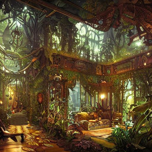 hyperreal ultra detailed intricate victorian jungle... OpenArt