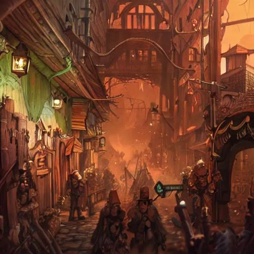Prompt: wfrp, town, riot, night, highly detailed, illustration, fantasy art, epic, fantasy, intricate, hyper detailed, artstation, concept art, smooth, sharp focus, ray tracing
