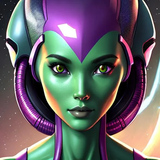 Prompt: Female alien 