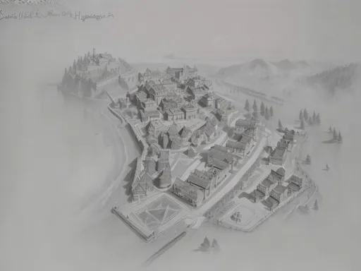 Prompt: Gameplay scenes, real-time strategy, Age of Empires, extremely detailed pencil drawing by Greg Rutkowski and by Henry Justice Ford and by Steve Henderson