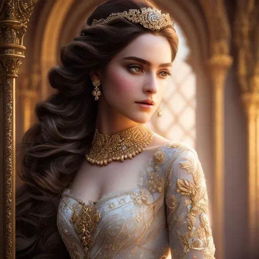 Prompt: create most beautiful photograph of most beautiful fictional female princes, extremely, detailed environment, detailed background, intricate, detailed skin, natural colors , professionally color graded, photorealism, 8k, moody lighting


