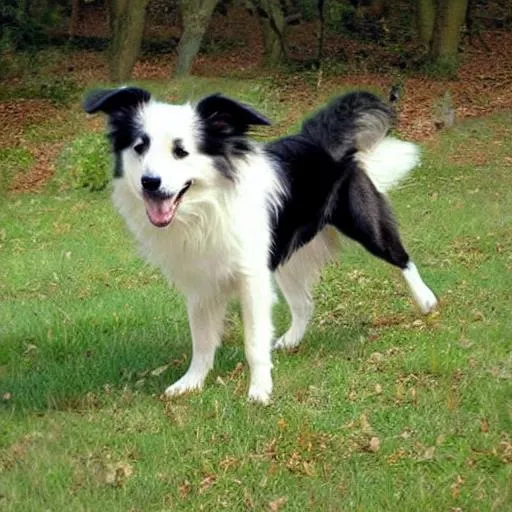 Prompt: pretty border collie dream dog beautiful
