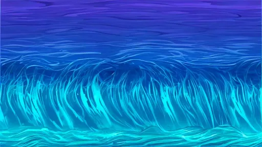 Prompt: background blue water waves smooth dark light hyperrealistic high quality