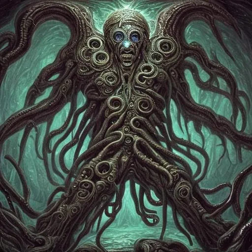 Prompt: REal ancient eldritch god beyond human comprehension