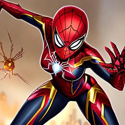 Prompt: Iron spider girl