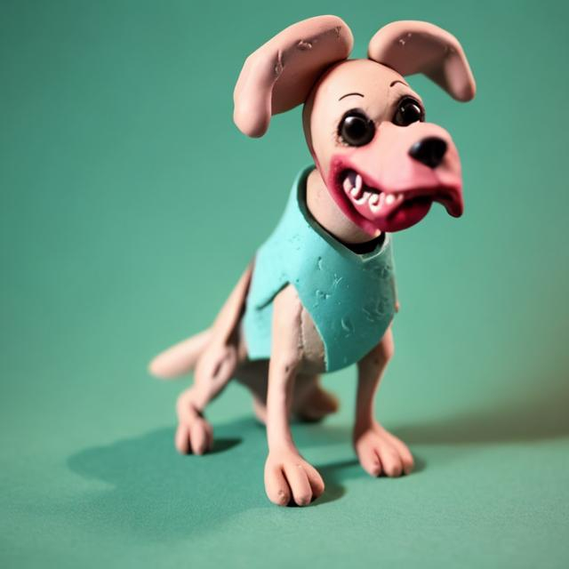 happy claymation dog | OpenArt